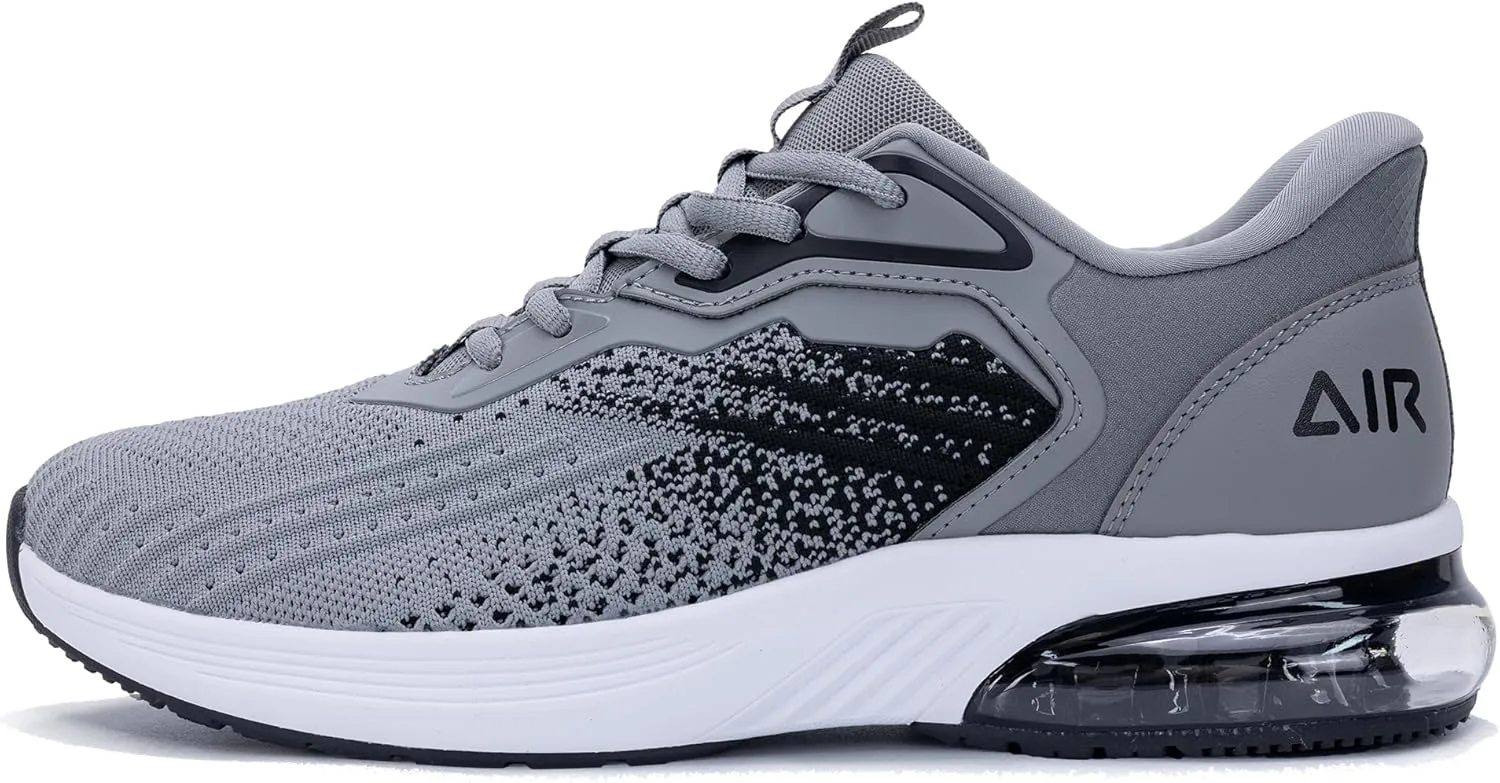 Gyeice Mens Air Running Shoes Slip on Tennis Athletic Sneakers Lightweight Walking Jogging Workout Gym Slip On Shoes Size 8-13