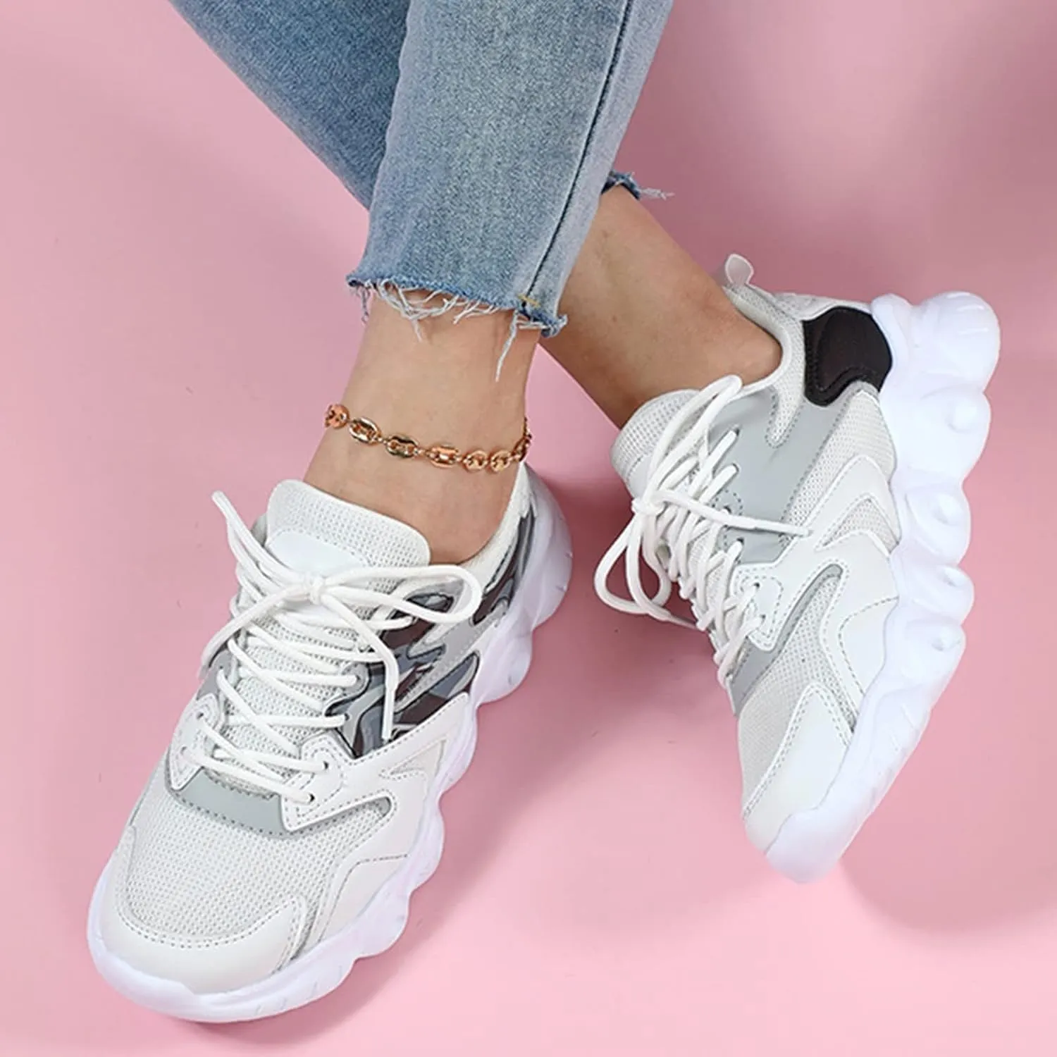 High Top Sneakers for Women Walking Shoes for Women with Arch Support and Comfort Wide Toe Black Sneakers for Women Slip On Women's Fashion Platform High Top Sneakers Zapatos Comodos De Mujer Suaves
