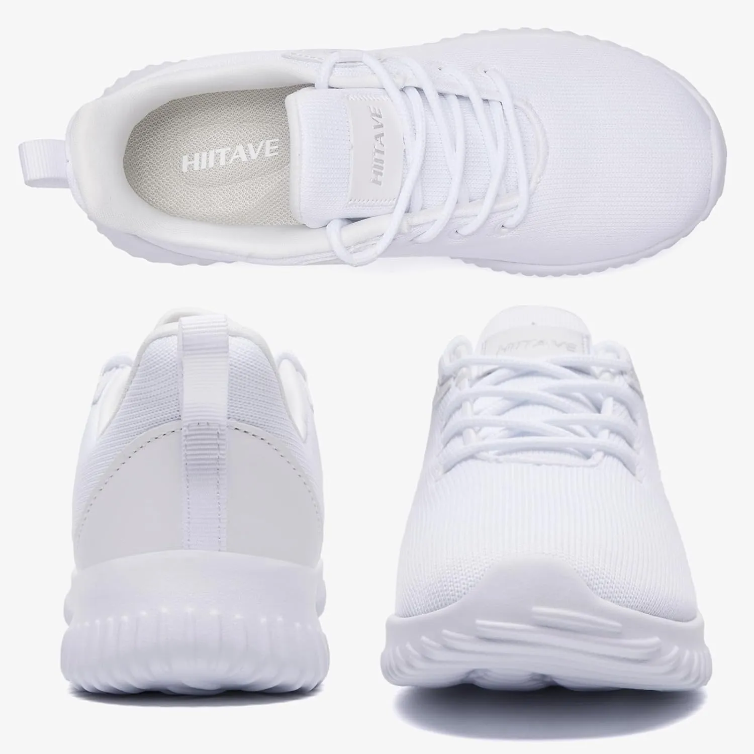 HIITAVE Little Big Kids Sneakers Children Sport Athletic Running Shoes for Boys Girls Youth