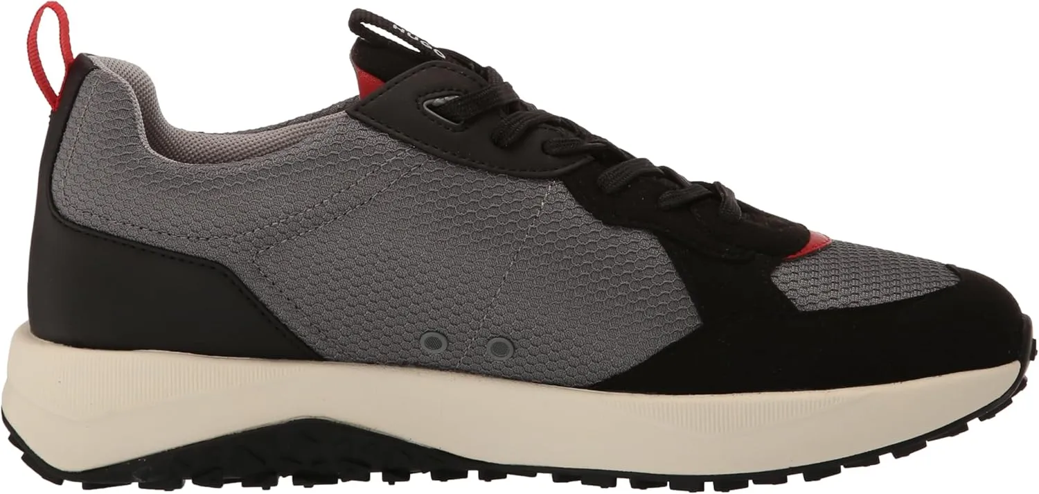 HUGO Men's Running Style Mix Material Sneakers