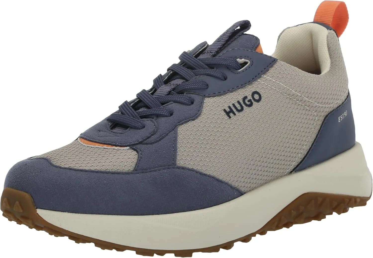 HUGO Men's Running Style Mix Material Sneakers