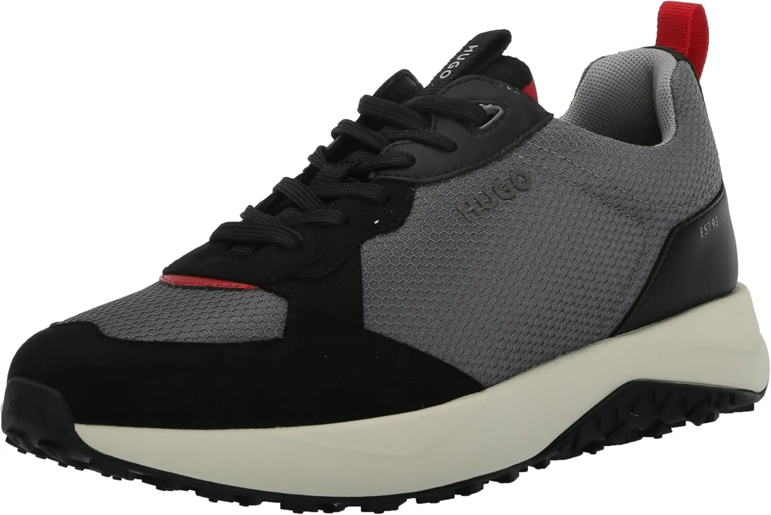 HUGO Men's Running Style Mix Material Sneakers