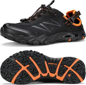 HUMTTO Water Shoes Men, Quick Dry Outdoor Sports Barefoot Shoes Non-Slip Aqua Hiking Sandals for Summer Swimming, Surfing, Kayaking, Diving – Pool, Beach, Lake & River
