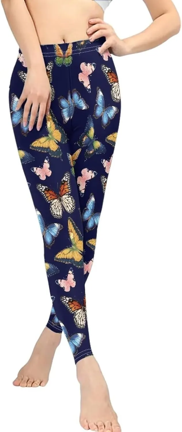 Irisjudy Women Leggings Full Length Casual Soft Skinny, Stretchy Workout Tights Long Pants Plus Size for Gym Women's Sports