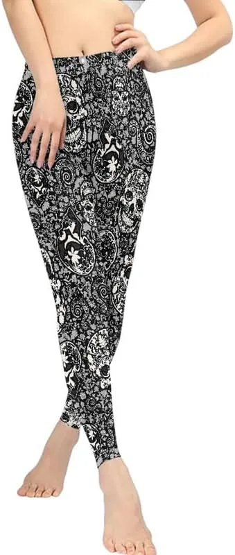 Irisjudy Womens High Waist Workout Leggings for Yoga,Jogging, Novelty Printed Buttery Soft Stretchy Pants Tights Outfit