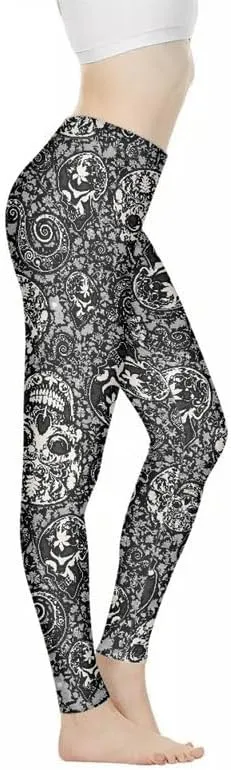 Irisjudy Womens High Waist Workout Leggings for Yoga,Jogging, Novelty Printed Buttery Soft Stretchy Pants Tights Outfit