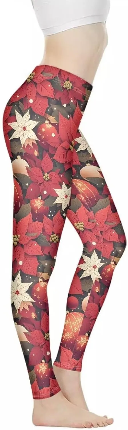 Irisjudy Womens High Waist Workout Leggings for Yoga,Jogging, Novelty Printed Buttery Soft Stretchy Pants Tights Outfit