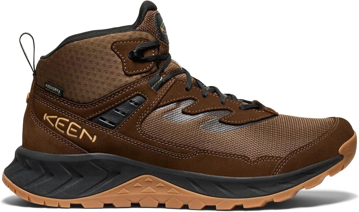 KEEN Men's Hightrail Mid Height Durable Lightweight Breathable Leather Waterproof Hiking Boots