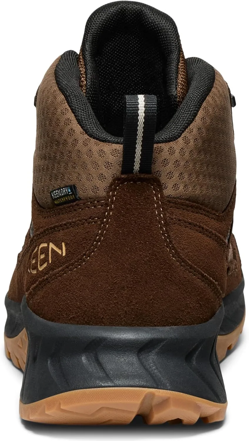 KEEN Men's Hightrail Mid Height Durable Lightweight Breathable Leather Waterproof Hiking Boots