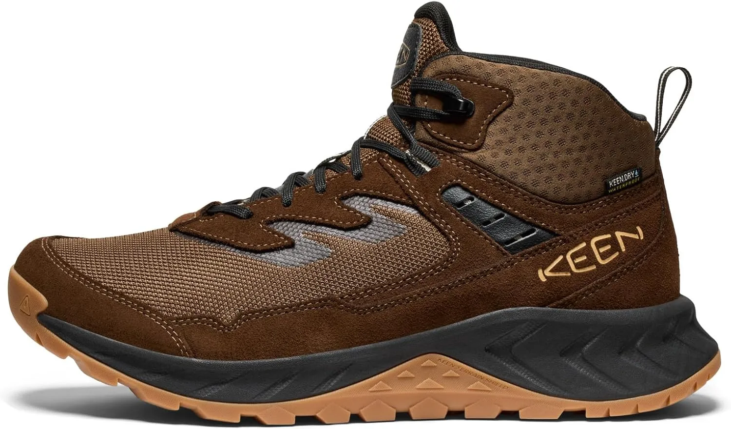 KEEN Men's Hightrail Mid Height Durable Lightweight Breathable Leather Waterproof Hiking Boots