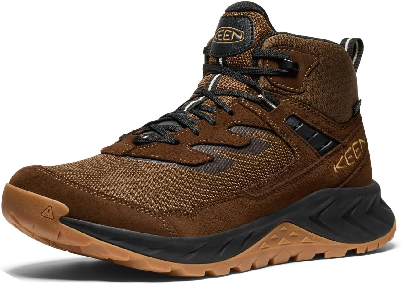 KEEN Men's Hightrail Mid Height Durable Lightweight Breathable Leather Waterproof Hiking Boots