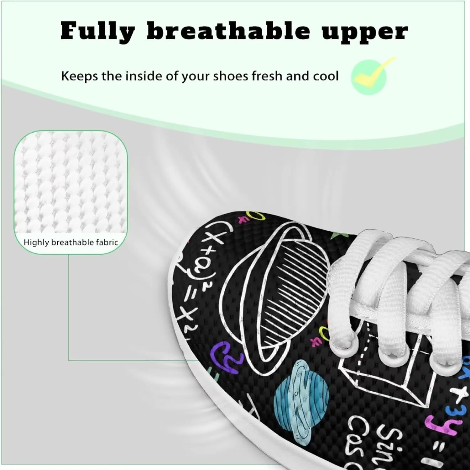 Kids Breathable Sneakers Fashion Laces Up Running Shoes for Girls Boys Lightweight Anti-Skid School Shoe Little Kids Size 11.5-13 Big Kids Size 1-3 White Sole