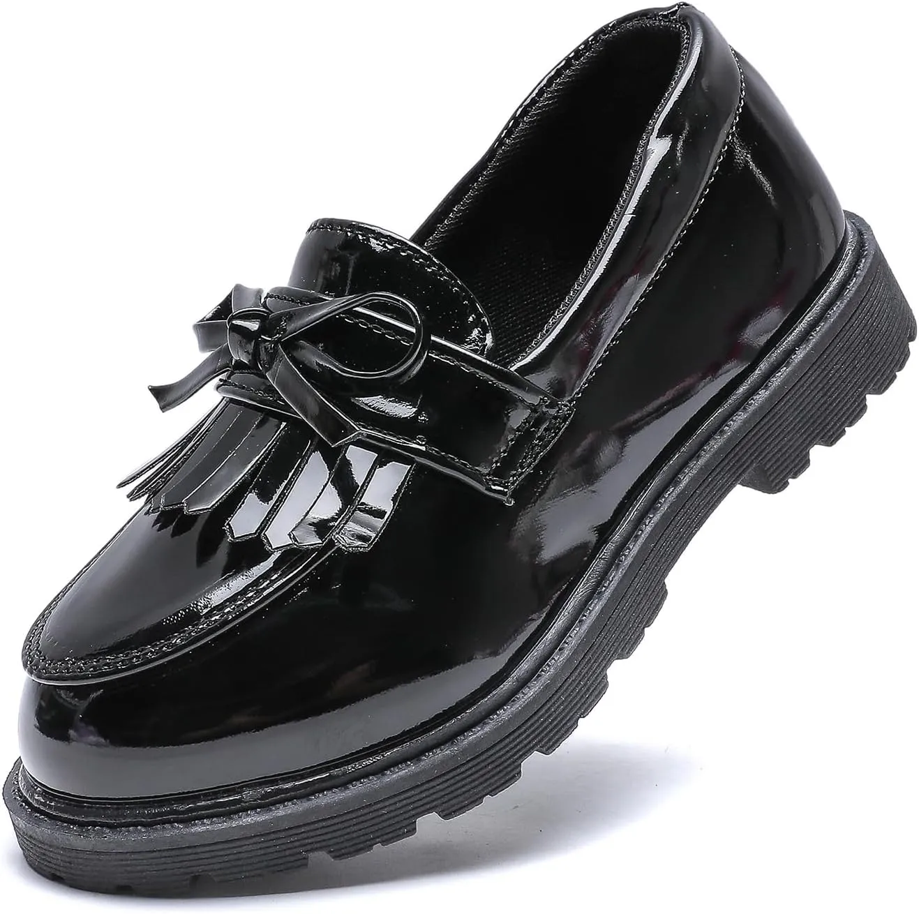 Kids Dress Shoes Girl’s Boy’s Oxford Shoes Slip On School Uniform Shoes
