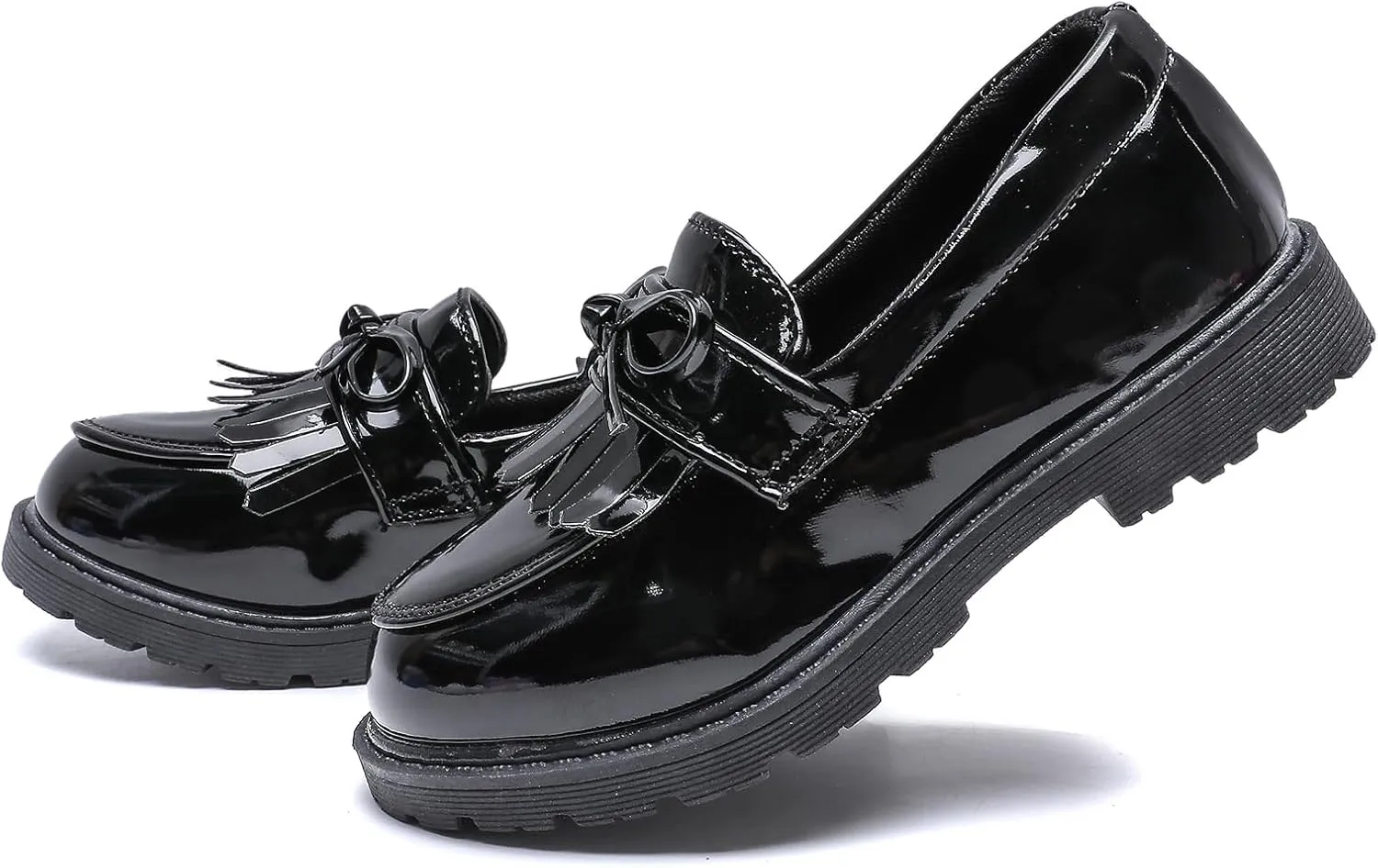 Kids Dress Shoes Girl’s Boy’s Oxford Shoes Slip On School Uniform Shoes