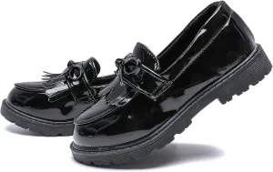 Kids Dress Shoes Girl’s Boy’s Oxford Shoes Slip On School Uniform Shoes