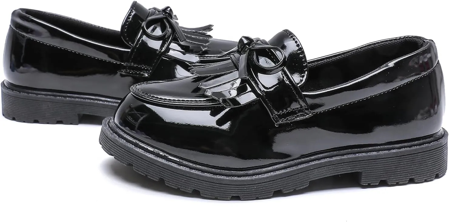 Kids Dress Shoes Girl’s Boy’s Oxford Shoes Slip On School Uniform Shoes