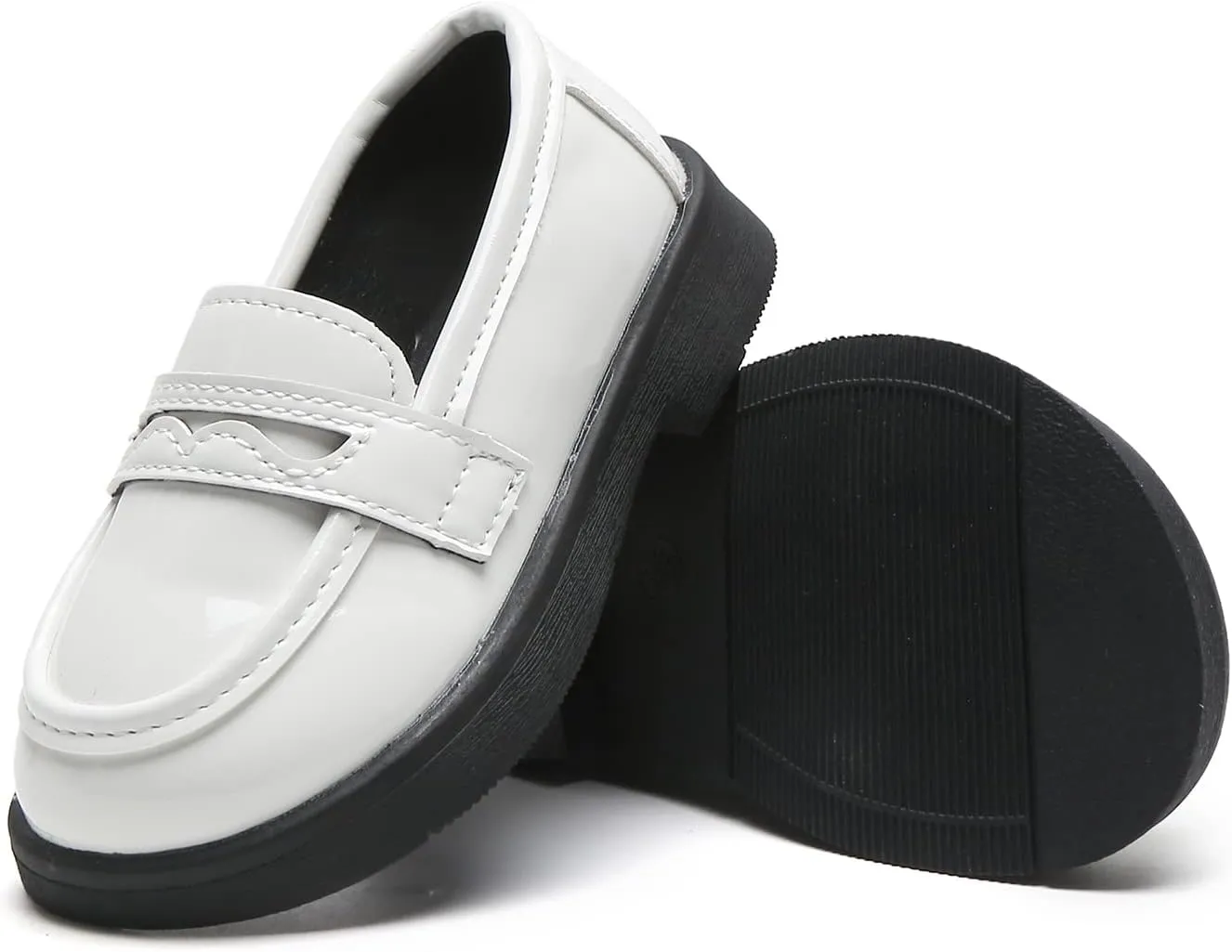 Kids Dress Shoes Girl’s Boy’s Oxford Shoes Slip On School Uniform Shoes