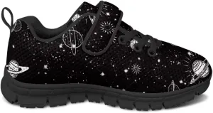 Kids Mesh Sneakers Single Buckle Arch Support Elastic Strap Sports Shoes for Boys Girls