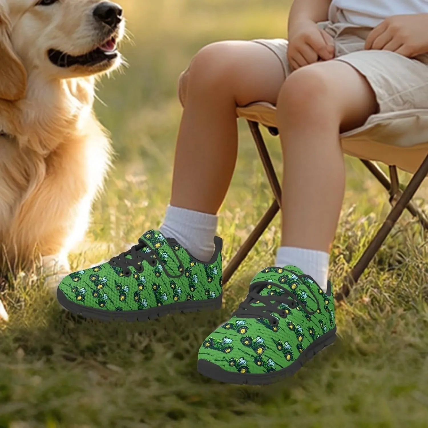 Kids Shoes Boys Girls Mesh Sneakers Fashion Back to School Shoes Anti Skid Lace Up