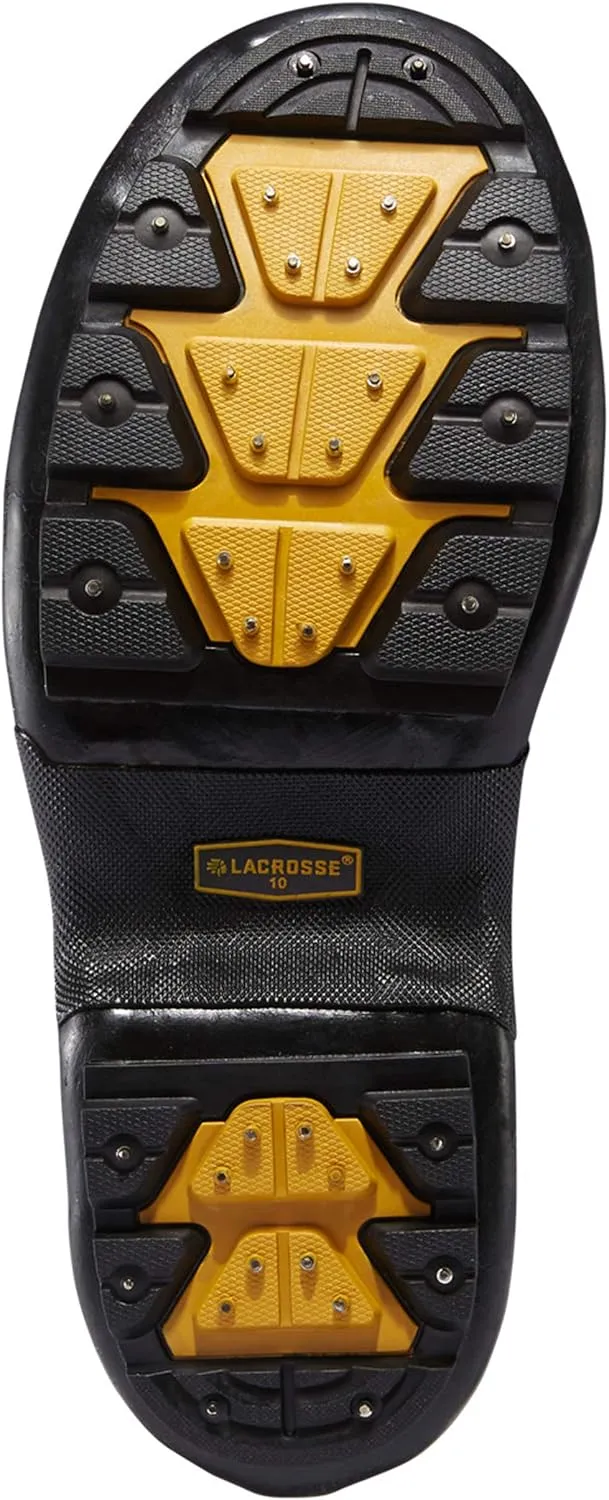 LaCrosse Men’s 12” ATS Overshoe - Work Boot Covers with 4-Buckle Design, Tear Resistant Rubber, and High-Traction Outsole