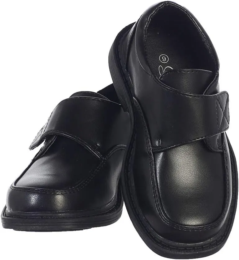 Lito Children's Wear Boys Dress Shoes Black, Big and Little Kids, First Communion, Wedding, Graduation, Church, Toddler, Youth, Formal, Loafers (Size 11T, Black)