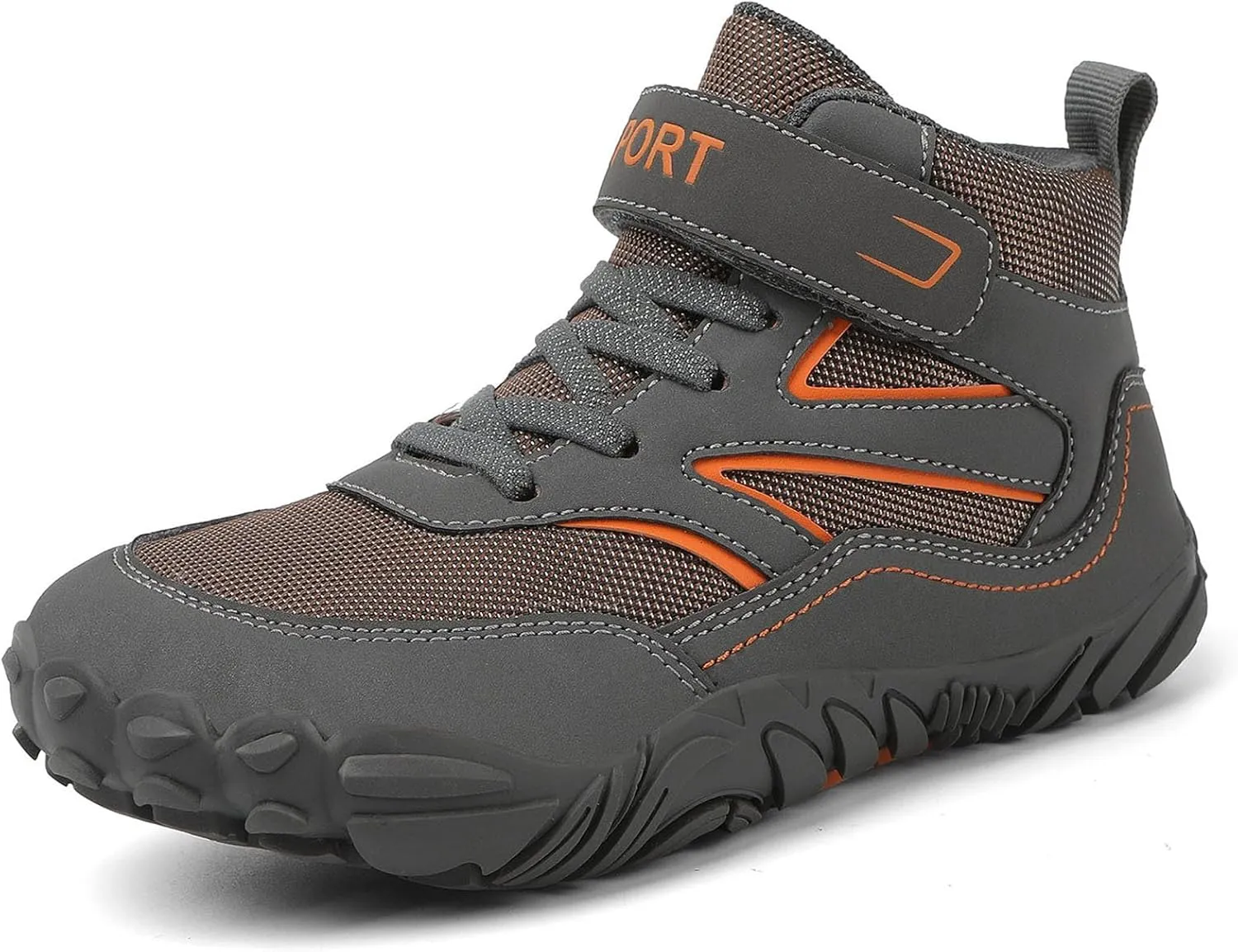 Little/Big Kids Barefoot Shoes Girls Boys High Top Wide Toe Box Zero Drop Minimalist Sneakers Lightweight Breathable Walking Shoes
