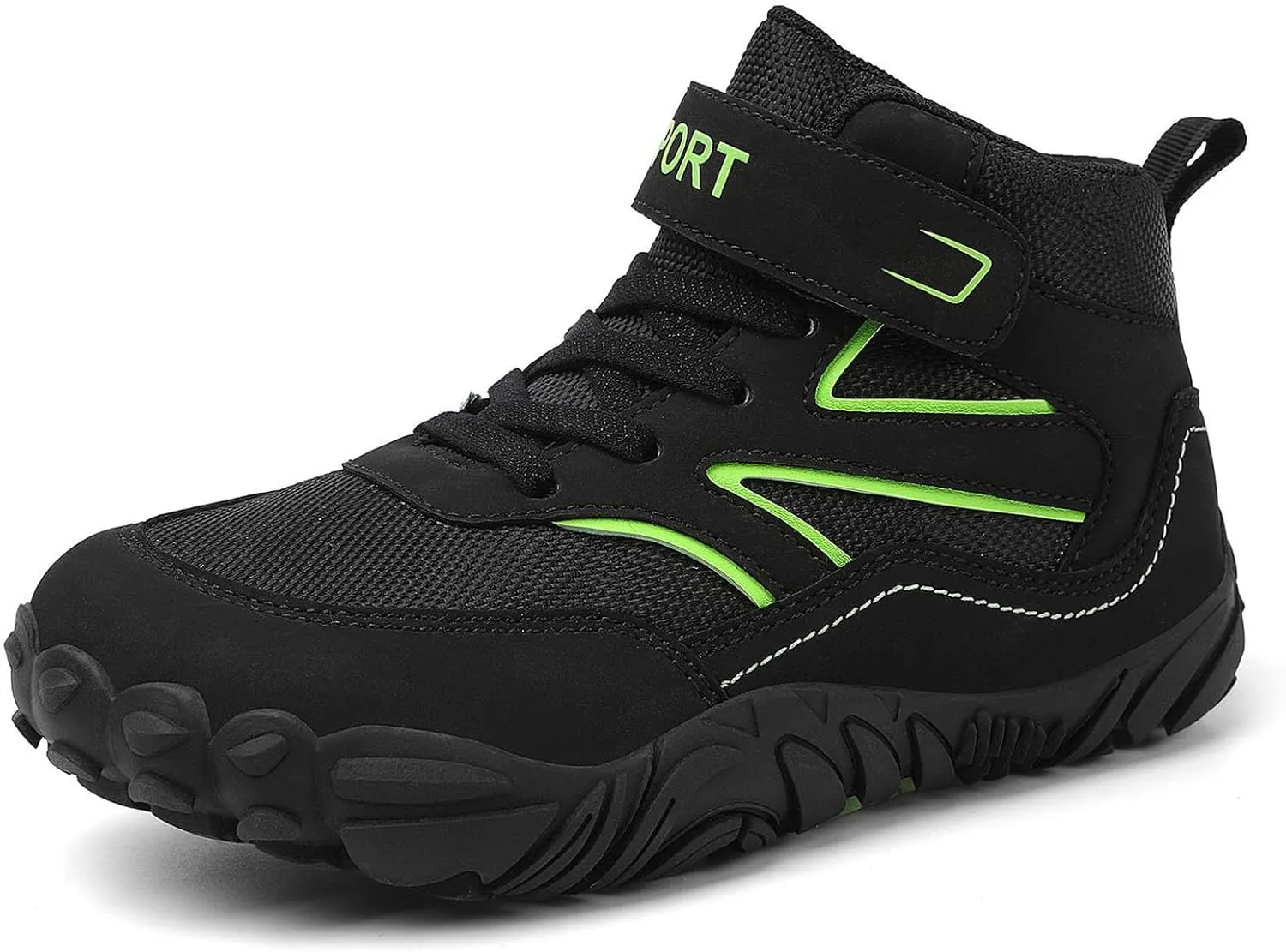Little/Big Kids Barefoot Shoes Girls Boys High Top Wide Toe Box Zero Drop Minimalist Sneakers Lightweight Breathable Walking Shoes