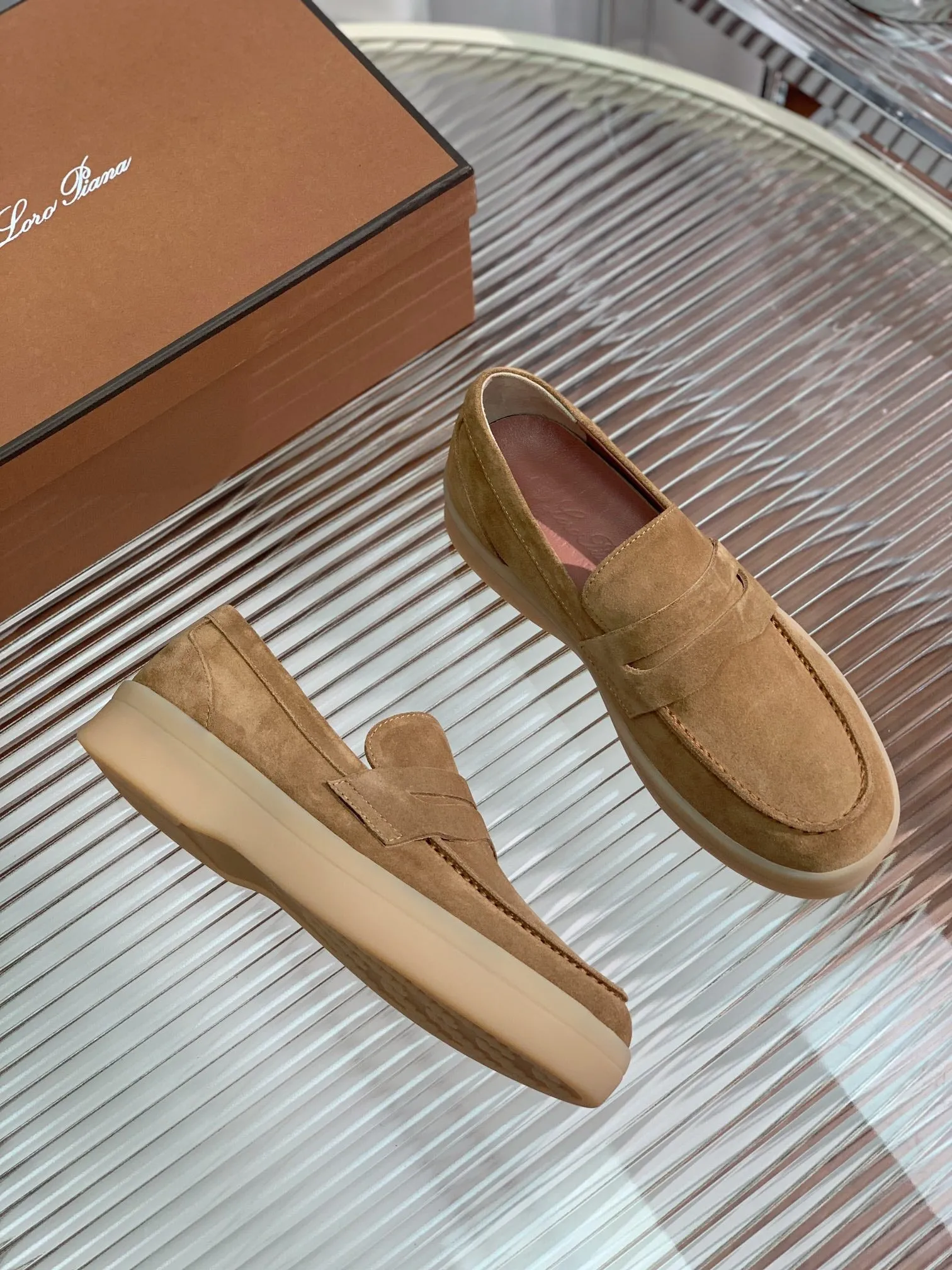 LP SUMMER WALK LOAFERS BROWN SUEDE