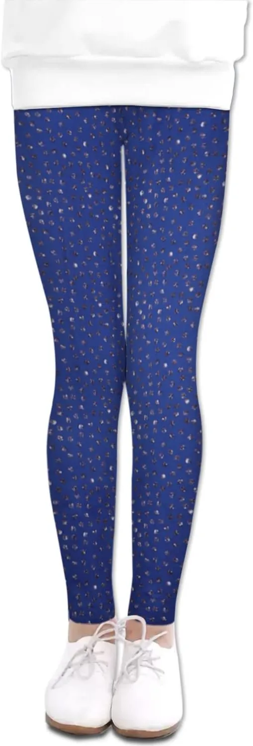 LUOUSE Girls' Leggings Full Length Comfy Pants Trousers 4-13 Years