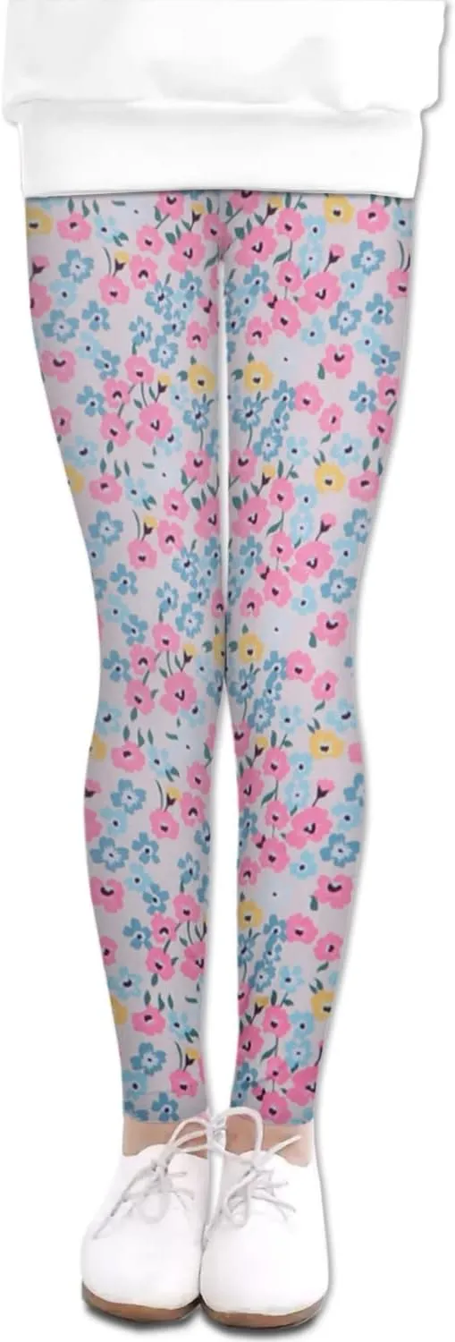 LUOUSE Girls' Leggings Full Length Comfy Pants Trousers 4-13 Years