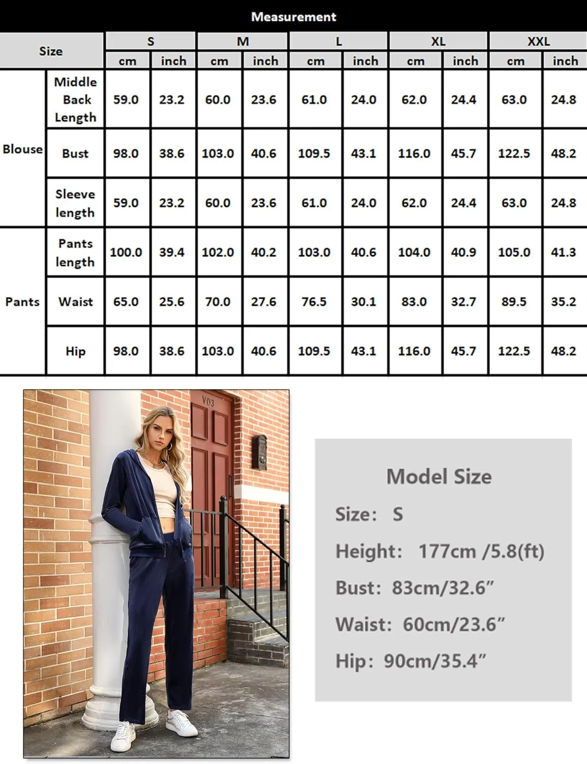 Marvmys Velour Tracksuit Womens 2 Piece Outfits Velvet Sweatsuit Jogging Suit Full Zip Up Hoodie and Sweatpants Set