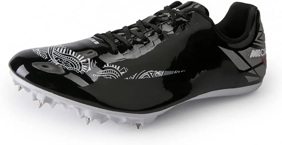 Maylrvjv Men's Track and Field Shoes Breathable Comfortable Track Spikes Racing Jumping Sprint Running Sneakers