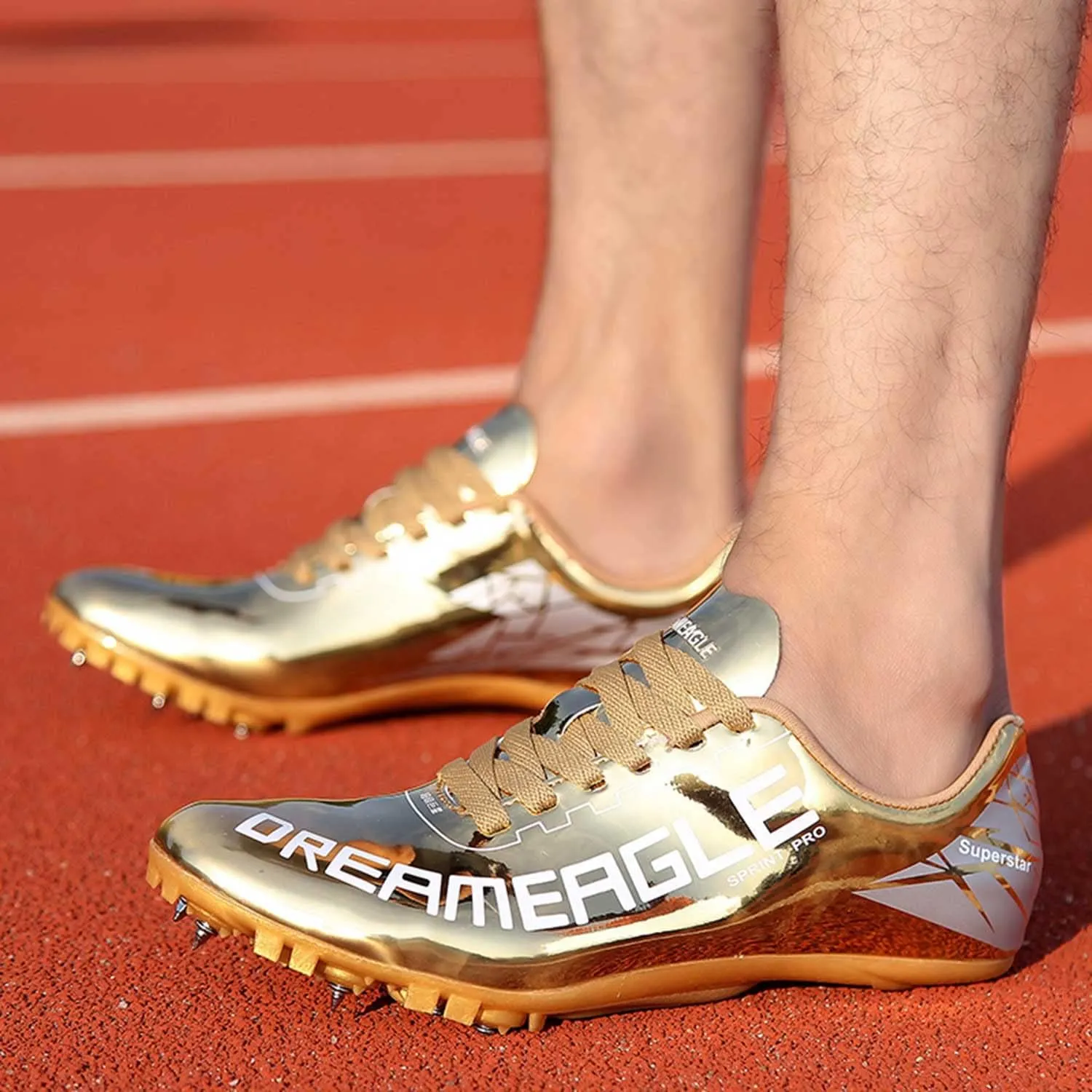 Maylrvjv Men's Women's Track and Field Shoes Racing Jumping Sprint Sneakers Professional Running Spikes Athletic Shoes