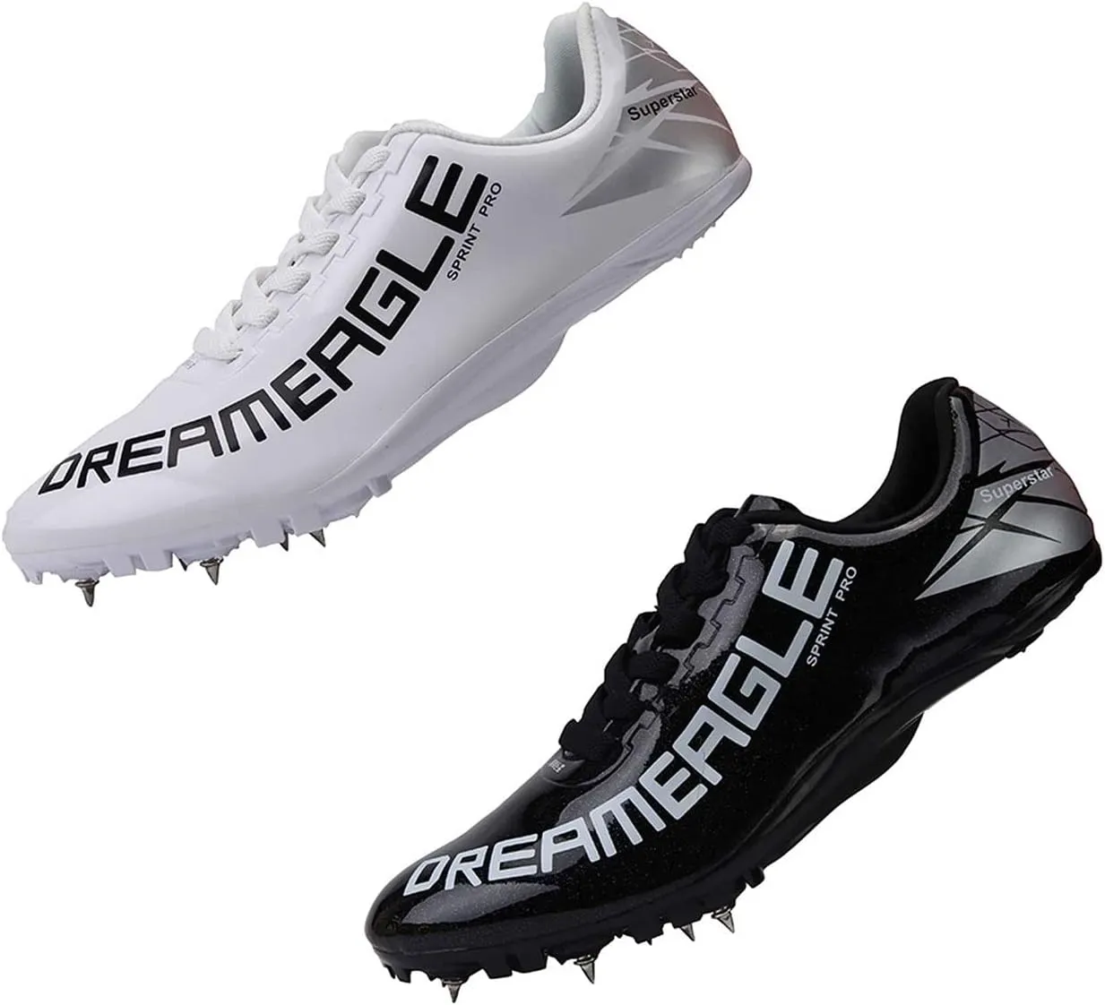 Maylrvjv Men's Women's Track and Field Shoes Racing Jumping Sprint Sneakers Professional Running Spikes Athletic Shoes