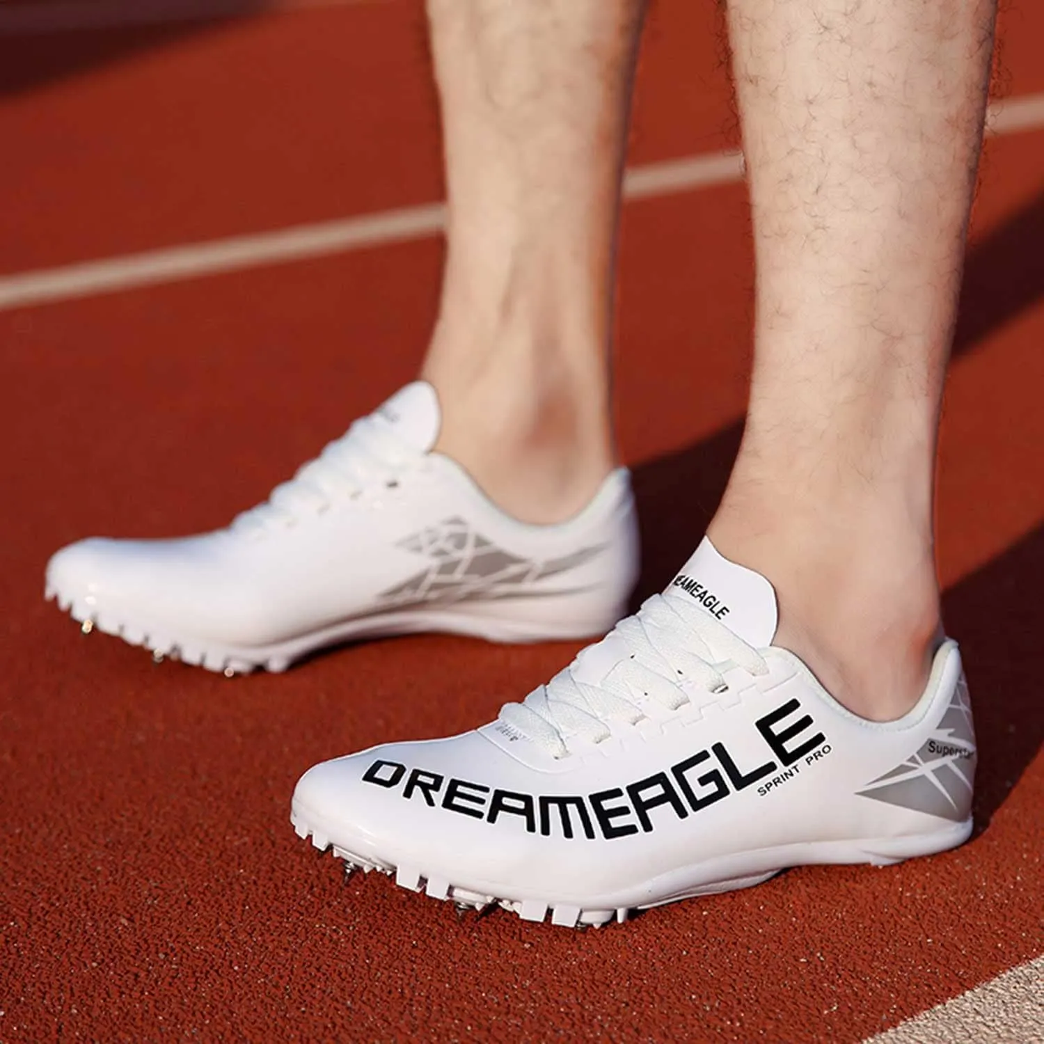 Maylrvjv Men's Women's Track and Field Shoes Racing Jumping Sprint Sneakers Professional Running Spikes Athletic Shoes