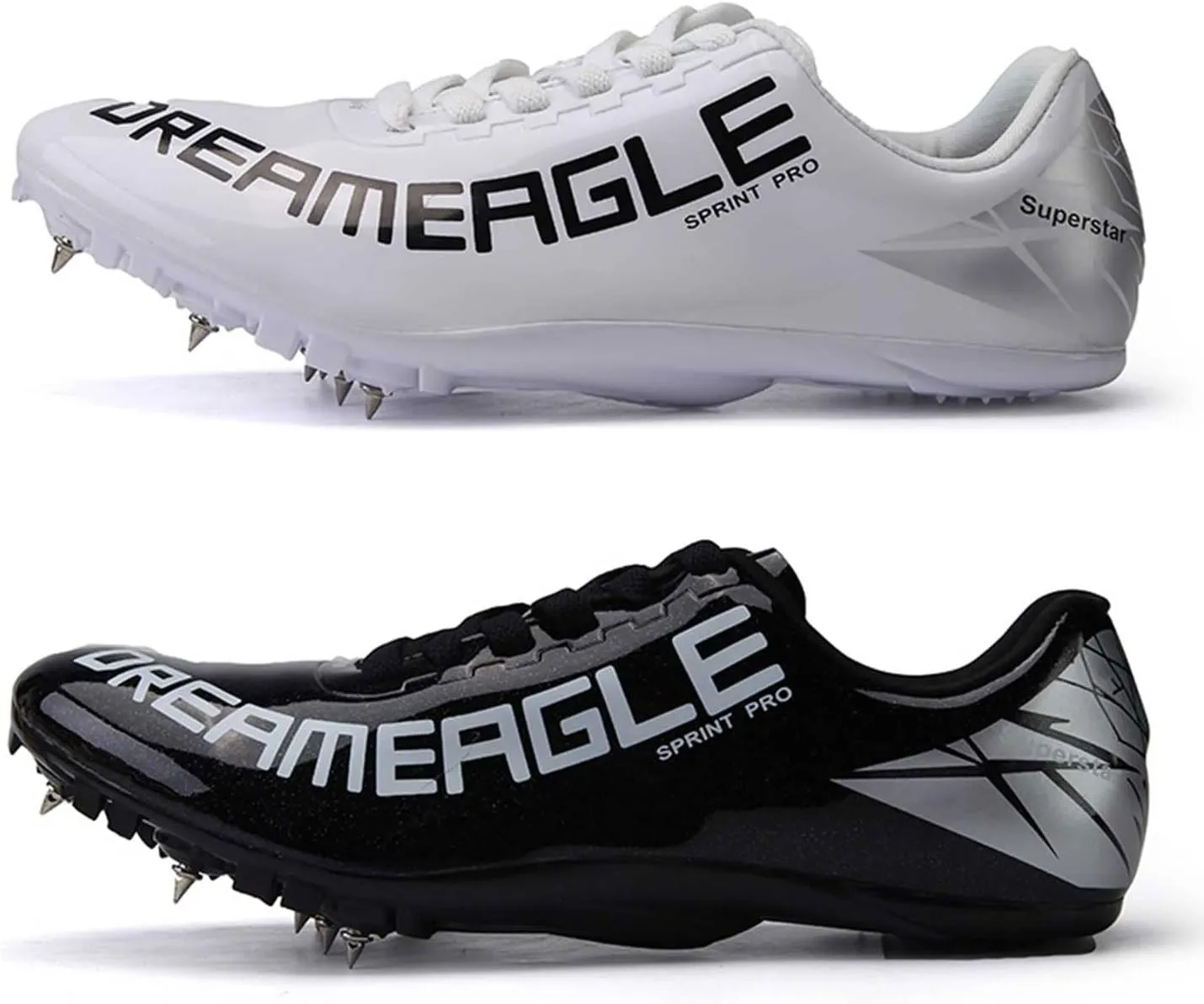 Maylrvjv Men's Women's Track and Field Shoes Racing Jumping Sprint Sneakers Professional Running Spikes Athletic Shoes