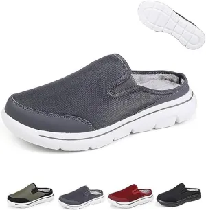 Meaboots Men's Comfortable Lined Fleece Arch Support Sports Sandals,Waterproof Platform Mesh Non-Slip Orthotic Slippers