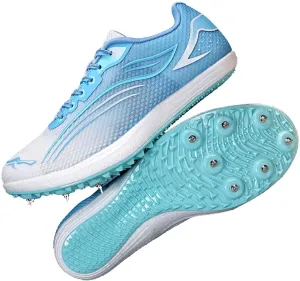 MEBAMY Mens Womens Track and Field Shoes Sprint Sport Sneakers Mesh Breathable Professional Running Nail Spikes Shoes for Boys Girls,Pink