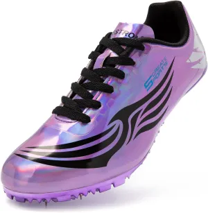 Men Women Kids Track and Field Shoes Professional Racing Running Sneakers Sprint Sport Shoes…