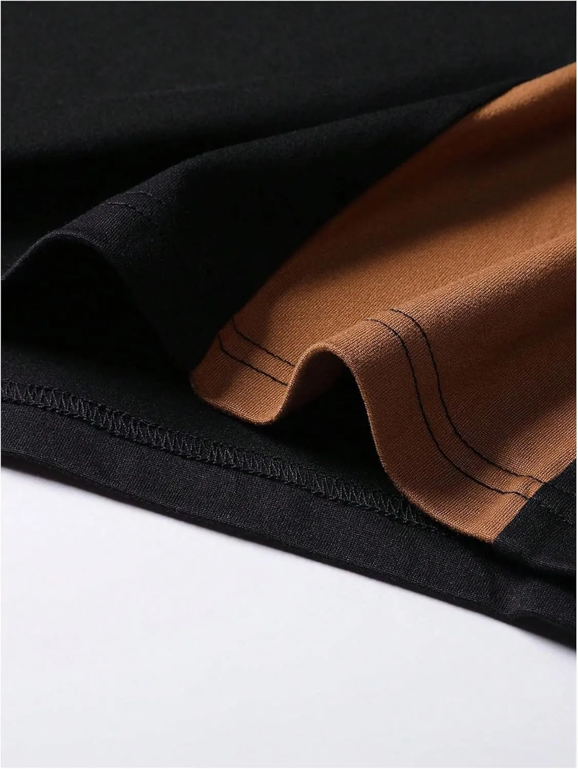 Men's 2 Piece Short Set Short Sleeve Colorblock T-shirts and Drawstring Waited Running Shorts Tracksuits