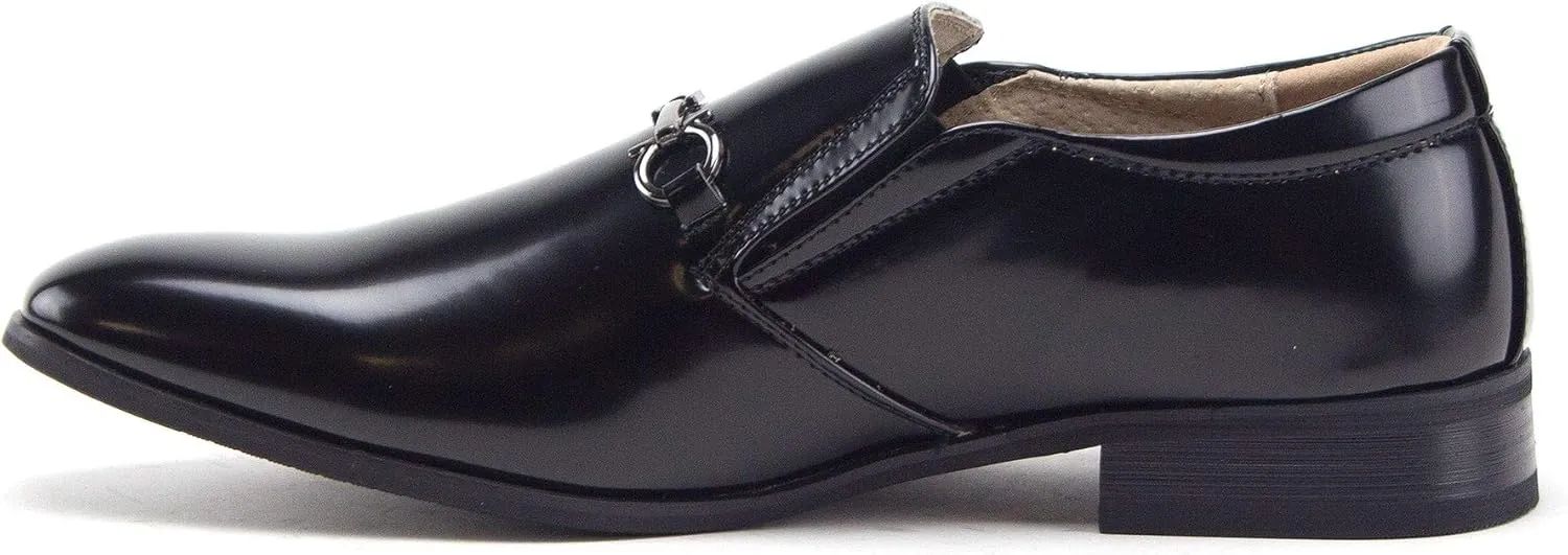 Men's 99344 Classic Square Toe Slip On Loafers Casual Dress Shoes