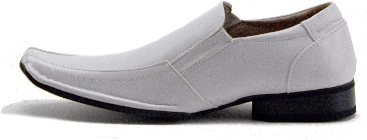 Men's 99344 Classic Square Toe Slip On Loafers Casual Dress Shoes