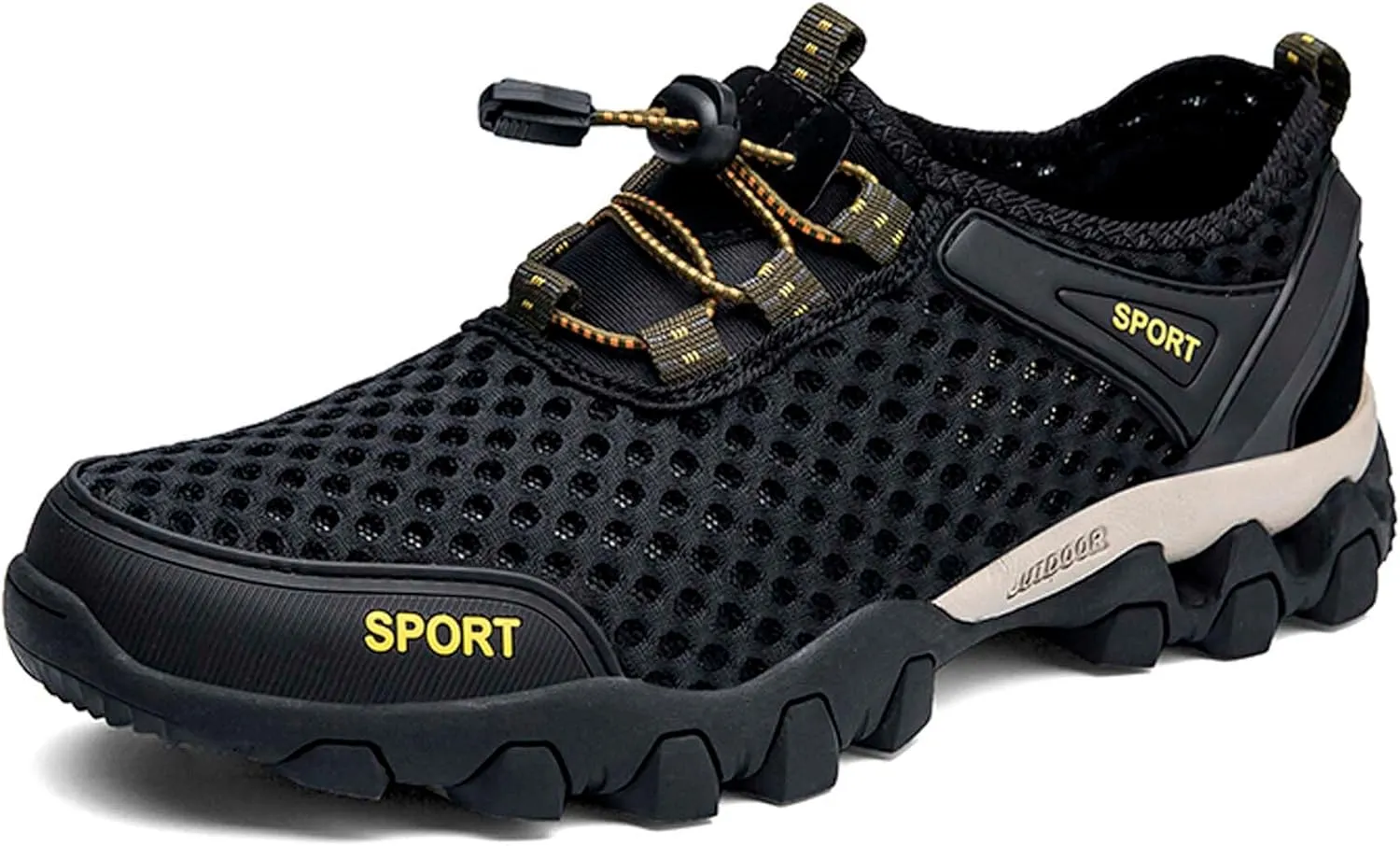 Men's Casual Walking Sandals Non-slip Off-road Hiking Shoes Beach Swimming Fishing Quick Drying Water Shoes Men's Summer Sandals
