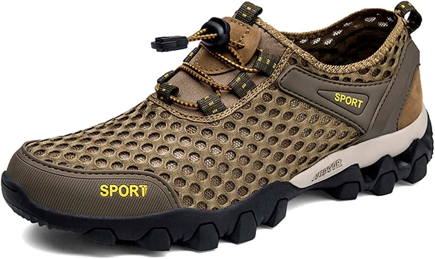 Men's Casual Walking Sandals Non-slip Off-road Hiking Shoes Beach Swimming Fishing Quick Drying Water Shoes Men's Summer Sandals