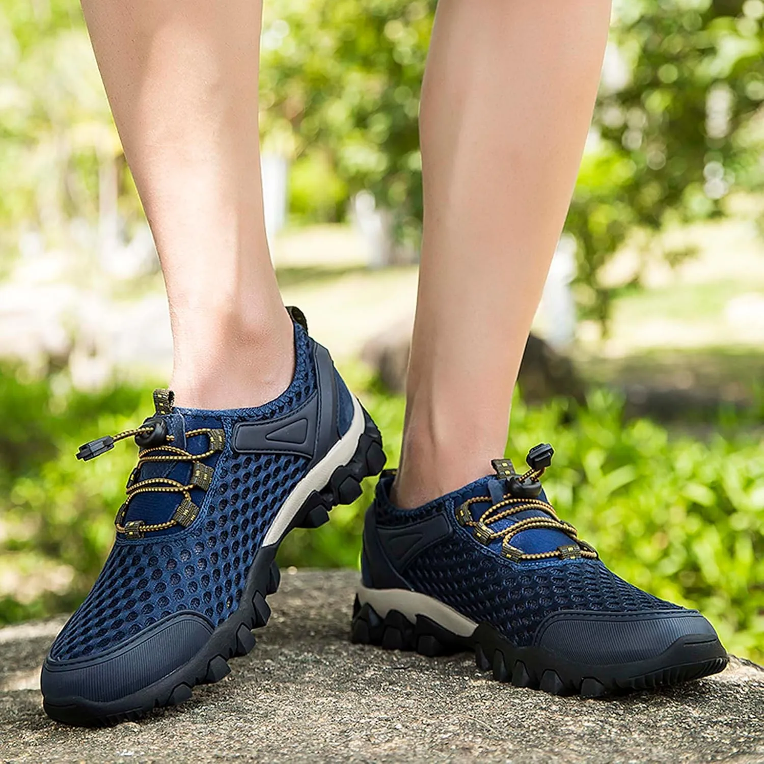Men's Casual Walking Sandals Non-slip Off-road Hiking Shoes Beach Swimming Fishing Quick Drying Water Shoes Men's Summer Sandals