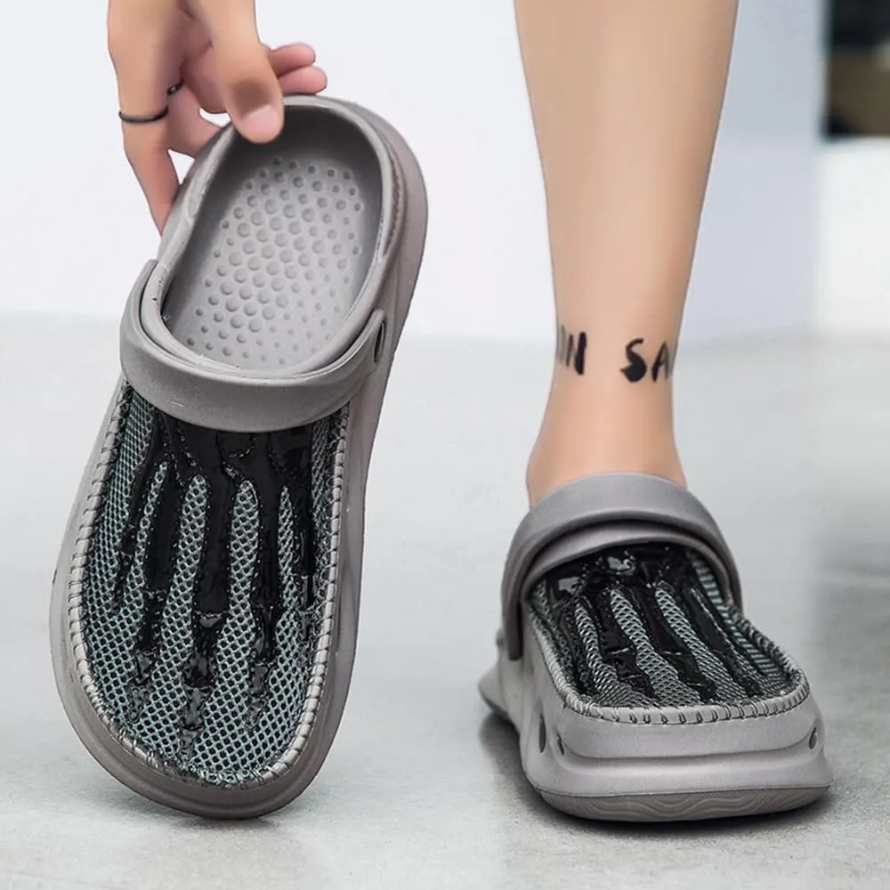 Men's Clogs Shoes Slippers Anti-Slip Beach Adjustable Back Strap Comfort Lightweight Quick Dry Sandals for Casual Outdoor