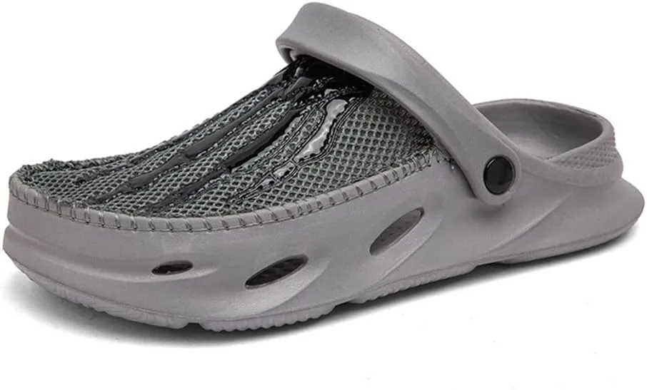 Men's Clogs Shoes Slippers Anti-Slip Beach Adjustable Back Strap Comfort Lightweight Quick Dry Sandals for Casual Outdoor