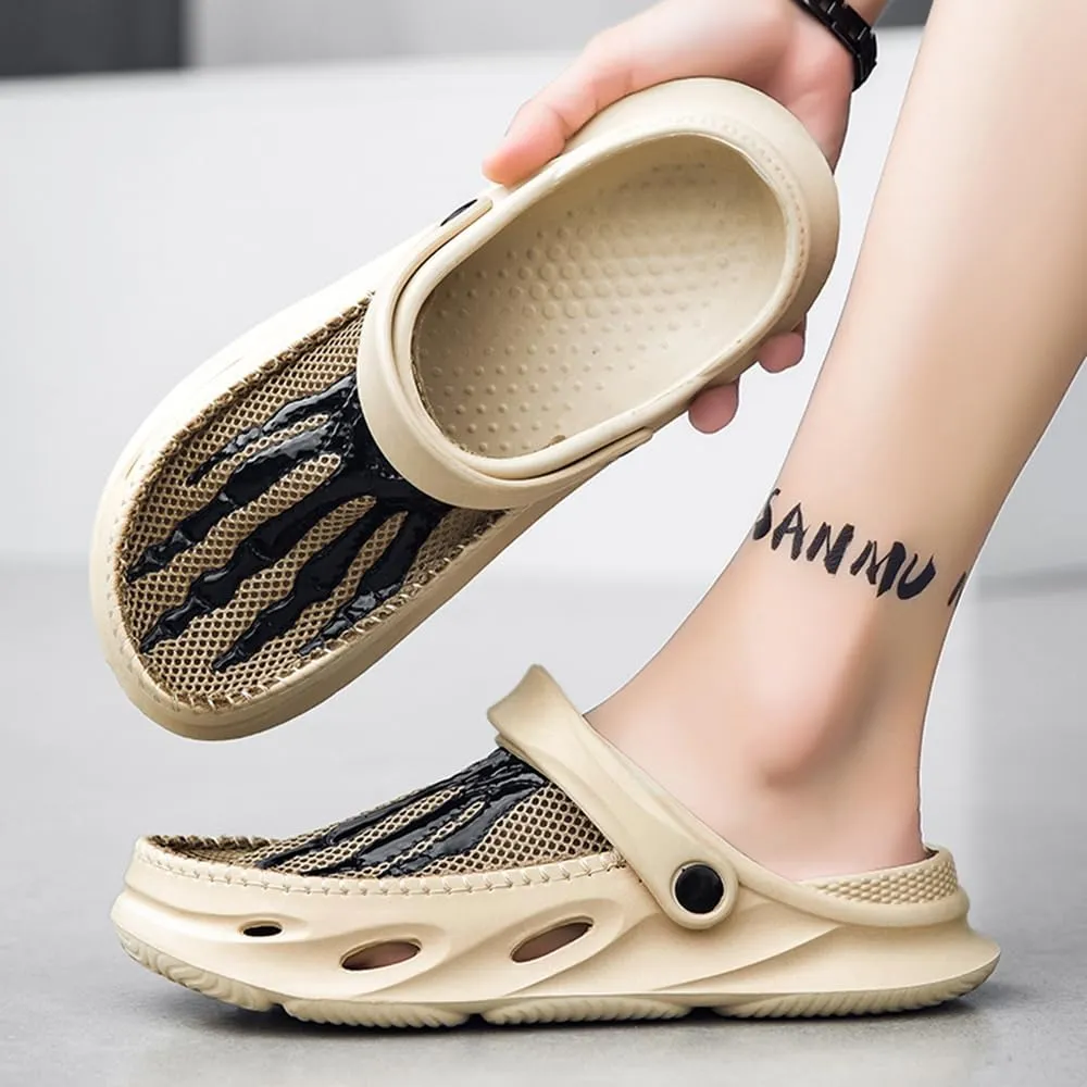 Men's Clogs Shoes Slippers Anti-Slip Beach Adjustable Back Strap Comfort Lightweight Quick Dry Sandals for Casual Outdoor