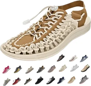 Men's Closed Toe Rope Sandals - Lightweight & Breathable for Beach, Hiking & Casual Wear
