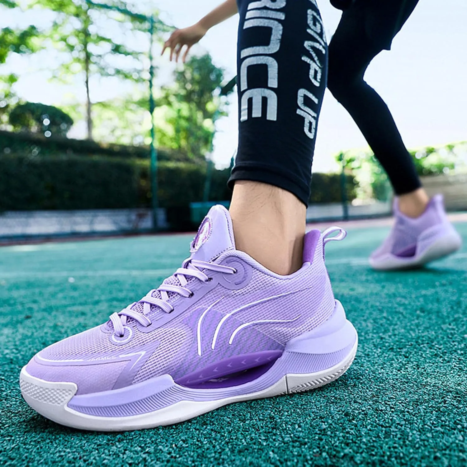 Men's Cushioned Air Cushion Basketball Sneakers,Orthopedic Breathable Comfortable Sports Fitness Running Shoes